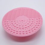 Round Silicone Cleaning Pad - Makeup Brush Cleaner Portable Suction Cup Tool