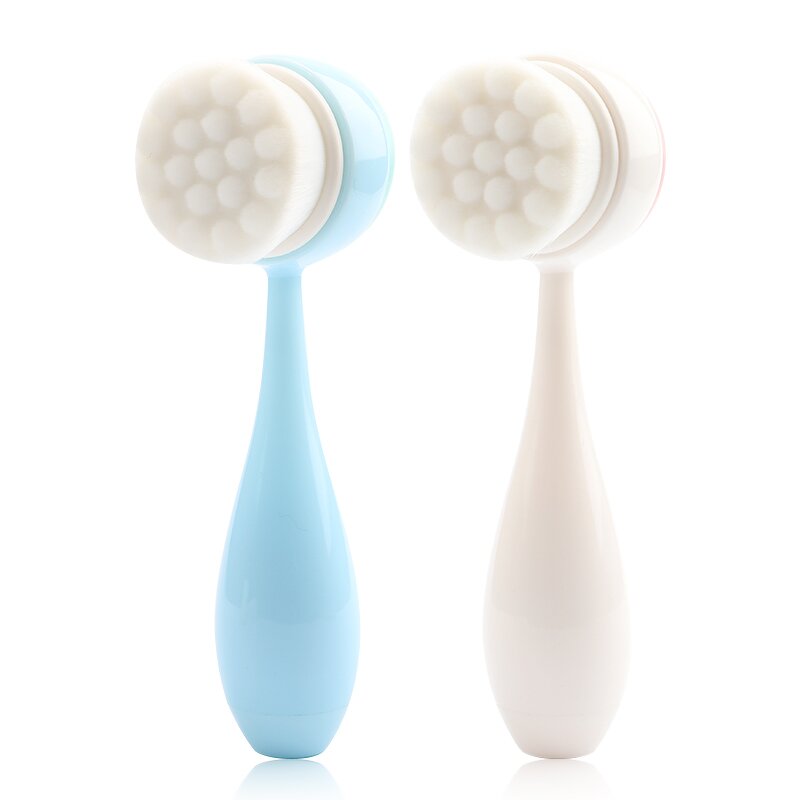 Double-side Silicone Brush - Facial Pore Cleansing Skin Exfoliating Tool