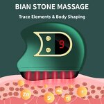 Custom Heated Gua Sha Tool - 9 Levels Bian Stone Face Scraping Neck Massager