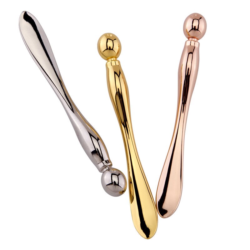 Mini Metal Eye Cream Spoon - 3 Colors Reusable Zinc Alloy Makeup Spatula Stick