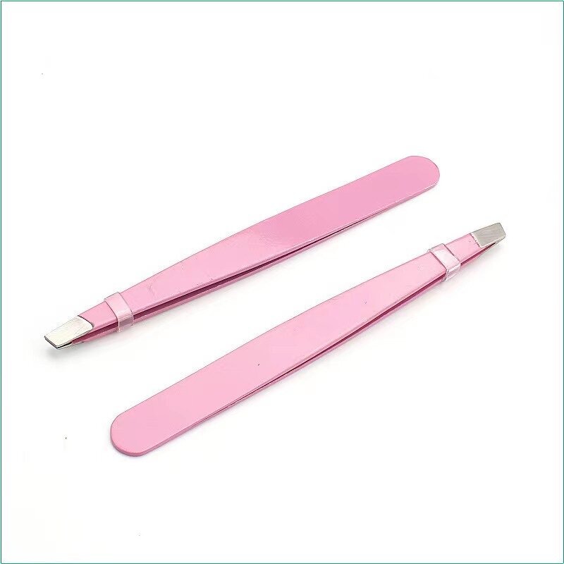 Stainless Steel Precision Tweezers - Professional Facial Hair Eyebrow Eyelash Tool