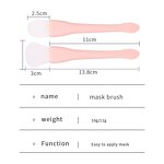 Double-end Silicone Mask Brush - Pink Custom Logo Soft Face Brush with Spatula