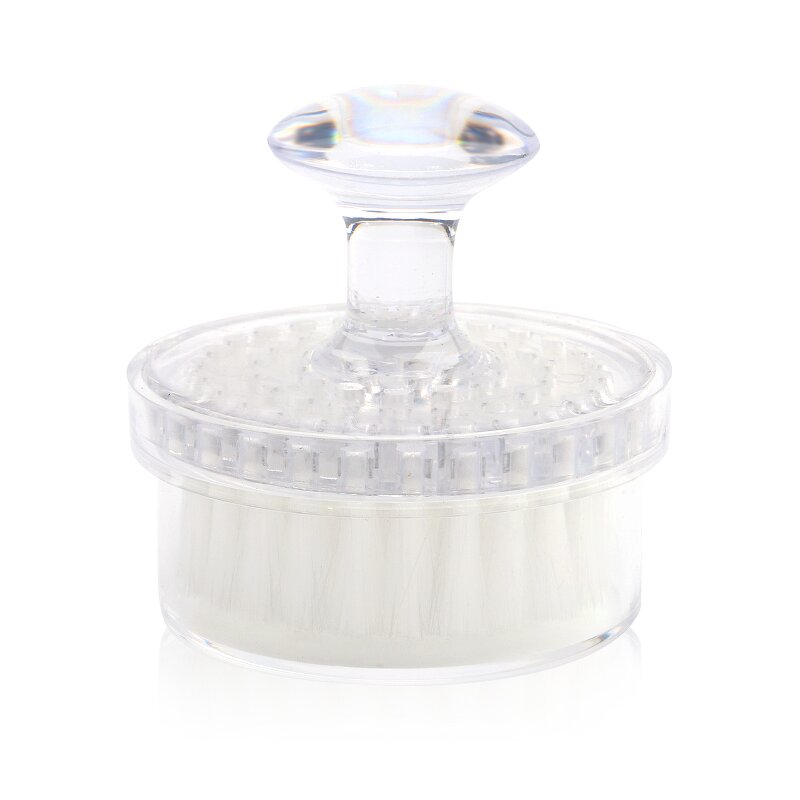 Mini Face Pore Cleansing Brush - Transparent Crystal Handle Quick-drying Tool