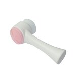 3D Vertical Silicone Brush - 2 in 1 Manual Dual-Action Facial Cleansing Tool
