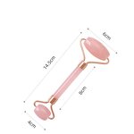 Rose Quartz Jade Roller - Dual-Ended Anti-aging Cooling Facial Massage Tool