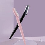 Stainless Steel Eyebrow Razor - Thick Handle Painless Shaving Blade with Cover