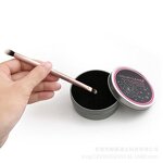 Metal Box Makeup Brush Cleaner - Black Sponge Dry-use Color Removal Switch Tool
