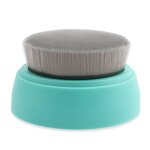 Round Baby Shower Brush - Big Soft Synthetic Hair Harmless Bath Cleansing Tool