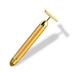 24K Golden Beauty Bar - Private Label T-shaped Vibrating Face Lifting Massager