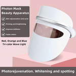 LED Facial Therapy Mask - 2021 3 Color Photonics Skin Rejuvenation Beauty Shield