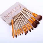 12pcs Kabuki Makeup Brush Set - Professional Foundation Blending Cosmetic Kit