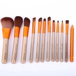 12pcs Kabuki Makeup Brush Set - Professional Foundation Blending Cosmetic Kit