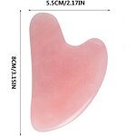 Rose Quartz Jade Roller - Wholesale Real Crystal Face Lift Gua Sha Tool