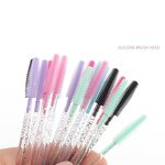 Silicone Mascara Brushes - Wholesale Shiny Colorful Disposable Eyelash Wand