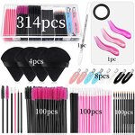 Disposable Makeup Applicator Kit - Mascara Wand Lip Eyeliner Brush with Case