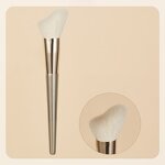 Single Makeup Brush - Wooden Handle Soft Synthetic Loose Powder Blusher