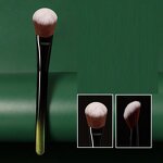Wedge Blending Makeup Brush - New Green Black Cream Synthetic Hair Blush Tool