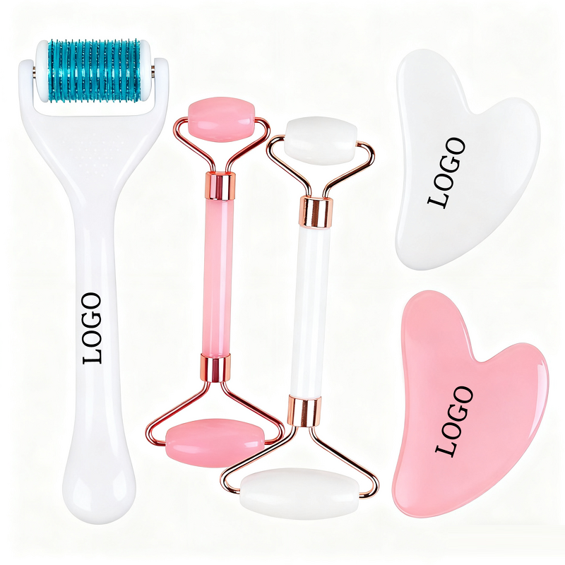 Facial Massage Roller Set - OEM ODM Custom Logo Face Head Neck Spa Tool