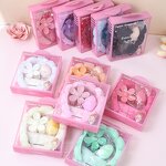 Flannel Bow Hairband Set - Facial Mask Brush Makeup Egg Case Skincare Gift