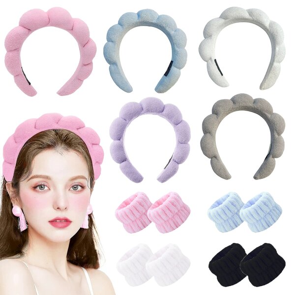 Girl Hair Comb Set - Cute Elegant Portable Compact Mirror Folding Brush