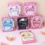 Flannel Bow Hairband Set - Facial Mask Brush Makeup Egg Case Skincare Gift