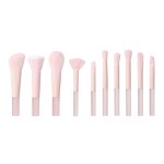 10 Pcs Makeup Brush Set - Hot Selling Peach Pink Mini Eye Paint Cosmetic Bag