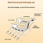 Zinc Alloy Derma Roller - Multi-Functional Facial Lifting Skin Tightening Tool