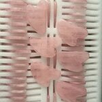 Pink Resin Gua Sha Comb - Facial Lifting Scalp Face Eye Relaxation Tool