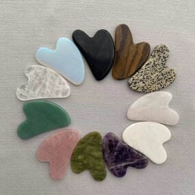 Natural Jade Roller Gua Sha - Hot Selling Facial Skin Firm Massage Tool