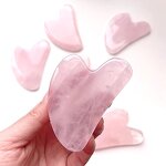 Pink Resin Gua Sha Comb - Facial Lifting Scalp Face Eye Relaxation Tool