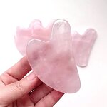 Pink Resin Gua Sha Comb - Facial Lifting Scalp Face Eye Relaxation Tool