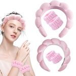 Bow Headband Wristbands Set - Wholesale Beauty Sponges Maternity Powder Puffs