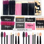 Disposable Makeup Applicator Kit - Mascara Wand Lip Eyeliner Brush with Case