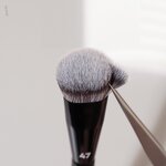 Face Broom Makeup Brush - Professional Angular Contour Blush Liquid Foundation