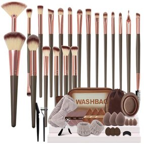 Makeup Brushes Set - Hot Sale Fashion Multi Color Sponge Blender Brush Bag