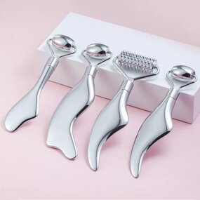 Ice Roller Massager - SFM Stainless Steel ABS Cold Therapy Face Body Tool