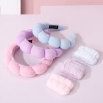 Facial Spa Headband Set - Wholesale Custom Logo Terry Cloth Wristband for Women