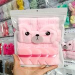 5-piece Facial Cleansing Set - Popular Headband Wristband Hair Claw Sponge Kit