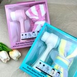 Double Head Mask Brush Set - Silicone Wash Brush Makeup Egg Gift Box Combo