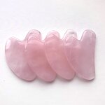 Pink Resin Gua Sha Comb - Facial Lifting Scalp Face Eye Relaxation Tool