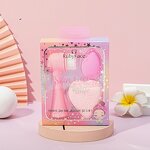 Velvet Face Wash Kit - Cloud Headband Wrist Band Set Custom Package