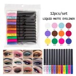 Matte Eyeliner Manufacturer - 12 Colors Waterproof Easy to Wear Matte