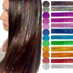 Hair Tinsel Manufacturer - 16 Colors 93cm Holographic Glitter Sparkle 120Strands