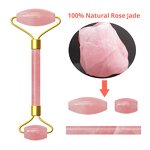 Facial Massage Roller Manufacturer - Crystal Jade Stone Natural Rose Quartz
