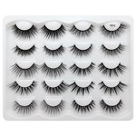 False Eyelashes Manufacturer - 10 Pairs Natural 3D Fake Mink Lashes Extension