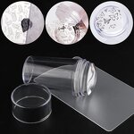 Nail Stamper Manufacturer - Transparent Jelly Silicone Head with Scraper for French