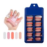 False Nails Manufacturer - 100pcs Nude Light Color Matte Ballerina Press on Tips