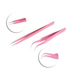 Tweezer Manufacturer - 2023 Hot Sale Stainless Steel Pink for Eyelash Extensions