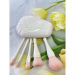 Makeup Brushes Set Manufacturer - 5Pcs Shell with Mirror Powder Eyeshadow Highlighter