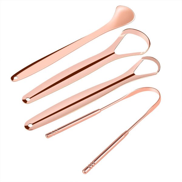 Tongue Cleaner Manufacturer - Metal Stainless Steel Custom Logo Scraper for Adults